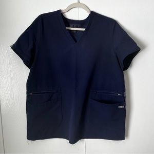 Figs women’s navy scrub top